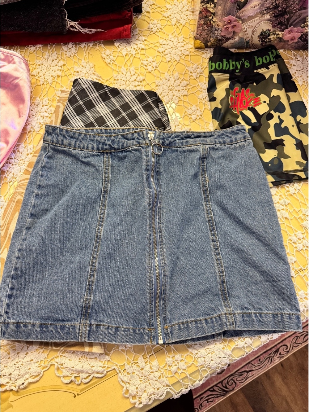 Forever 21 Blue denim mini skirt